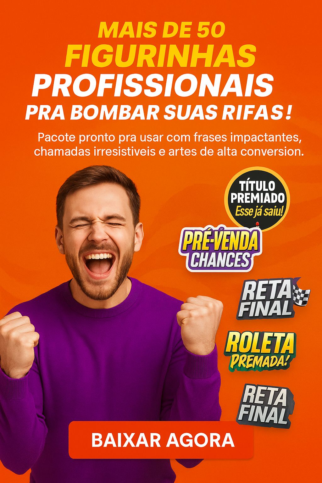Pack com + de 50 figurinhas